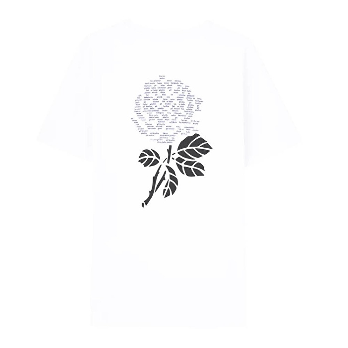 REFLECT STUDIO Gül Kendine Premium Beyaz T-Shirt